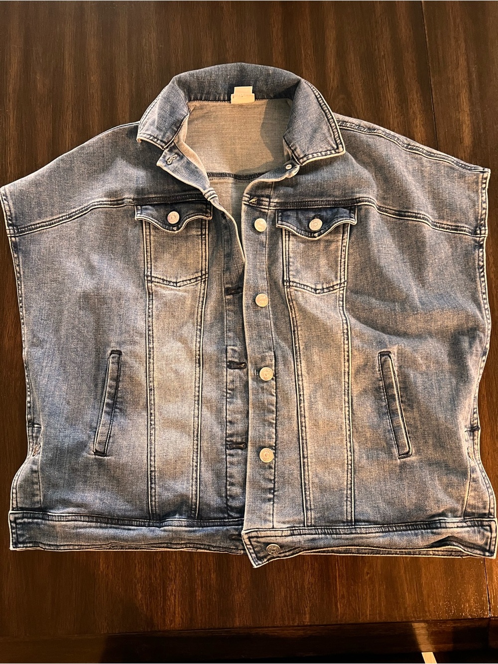 Classic Light Wash Denim Vest